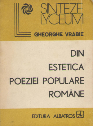 din estetica poeziei populare romane analize stilistice si literare