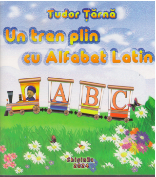 un tren plin cu alfabet latin