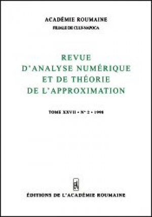 Revue d'Analyse Numerique et de Theorie de l'Approximation