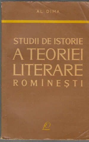 studii de istorie a teoriei literare rominesti