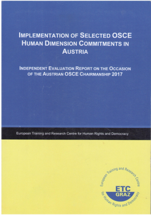 Independent Evaluation Report on the occasion of the Austrian OSCE Chairmanship 2017