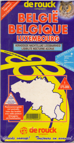 Belgie Belgique Luxembourg 1:275000