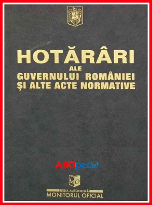 Colectia Hotarari ale Guvernului Romaniei si alte acte