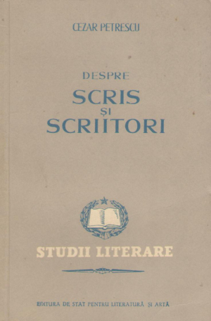 despre scris si scriitori  studii literare