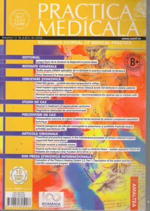 Practica medicala  Romanian journal of medical practice  Aparitii vechi