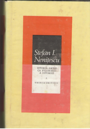 Istoria artei ca filosofie a istoriei Volumul I  Teoria criticii