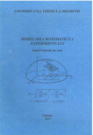 Modelarea matematica a experimentului  Suport teoretic de curs