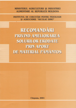 recomandari privind ameliorarea solurilor erodate prin aport de material pamantos