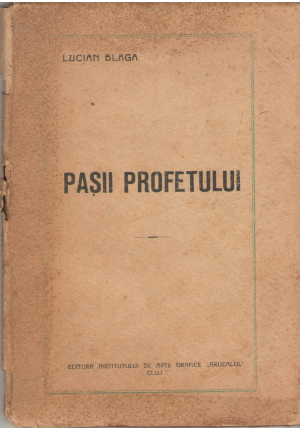 pasii profetului poezii editie princeps