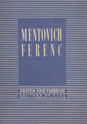 mentovich ferenc colectia texte filosofice