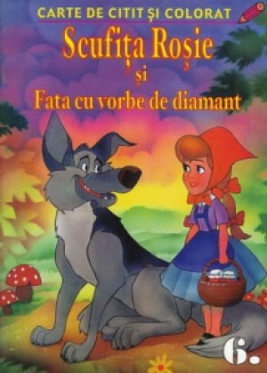Scufita rosie colorat