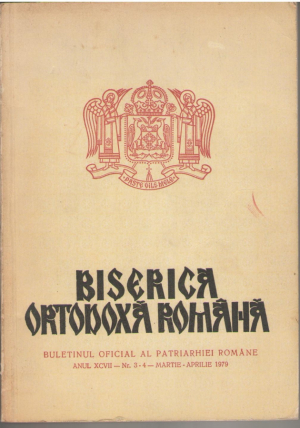 Biserica Ortodoxa Romana nr.3-4 1979 martie-aprilie