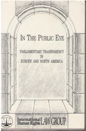 In The Public Eye  Parliamentary Transparency in Europe and North America