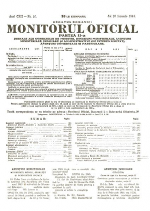 Monitorul oficial partea II