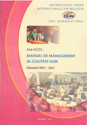 manual de management al calitatii ULIM standart 9001:2001