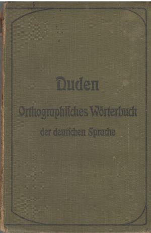 orthographisches Worterbuch der deutschen sprache