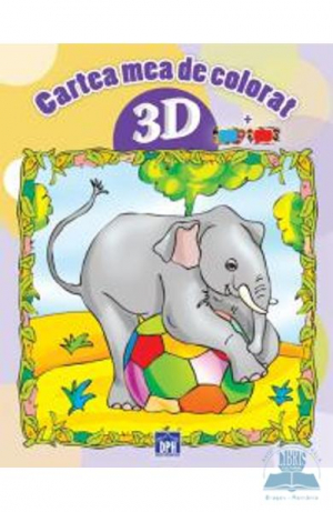 Cartea mea de colorat 3D + Ochelari 3D