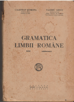 Gramatica limbii romane Editia IX i-a in colaborare cu semnatura unuia dintre autori