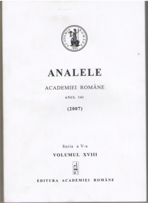 Analele Academiei Romane  anul 141 (2007w)