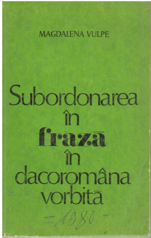 Subordonarea in fraza in dacoromana vorbita