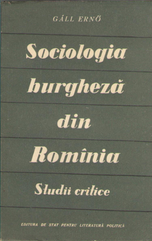 Sociologia burgheza din Rominia  studii critice