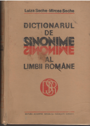 DICTIONARUL DE SINONIME AL LIMBII ROMANE