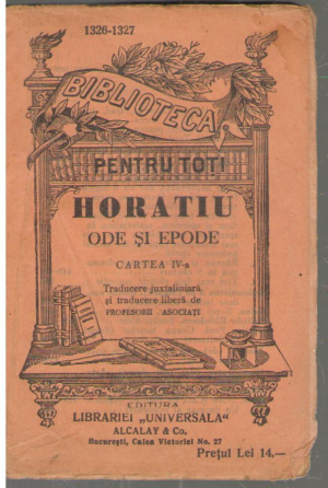 Ode si epode cartea a IV-a