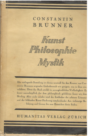 Kunst Philosophie Mystik Gesammelte Aufsatze