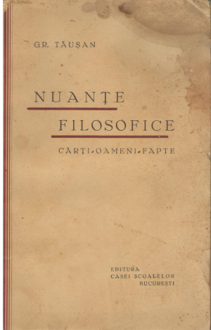 nuante filosofice carti, oameni, fapte