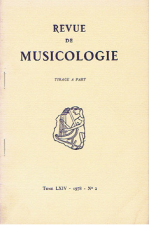 Revue de Musicologie