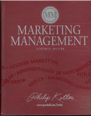 marketing management 11TH edition (EF/MM1)