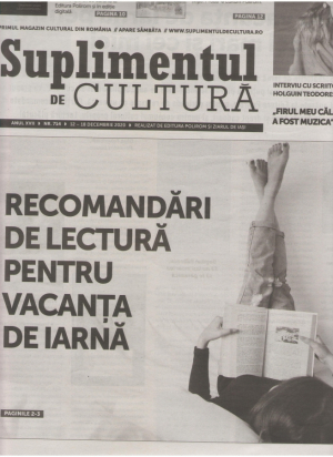 Suplimentul de cultura  Aparitii 2020-2021  10 lei per exemplar