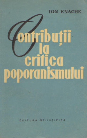 contributii la critica poporanismului