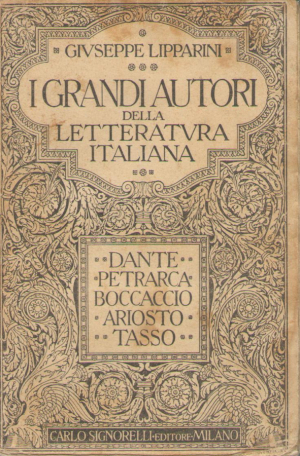 i grandi autori della letteratura italiana vol I