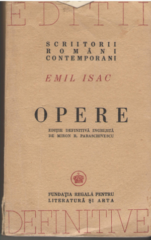 emil isac opere editii definitive