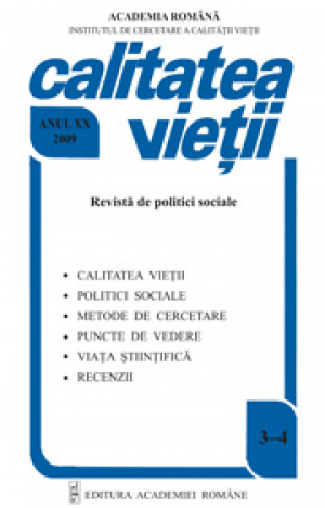 Calitatea vietii. Revista de politici sociale