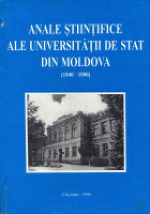 Analele stiintifice ale universitatii de stat din Moldova (1946-1996)