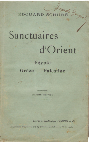 sanctuaires d'orient egypte grece palestine