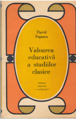 Valoarea educativa a studiilor clasice