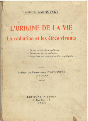 l`origine de la vie la radiation et les etres vivants