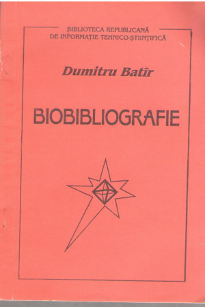 Dumitru Batir  Biobibliografie