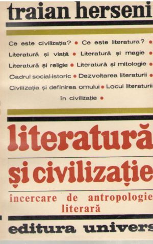 Literatura si civilizatie