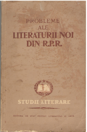 probleme ale literaturii noi din r.p.r.