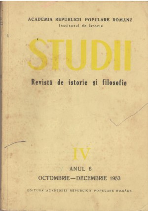 studii revista de istorie si filosofie aparitii vechi numere istorice