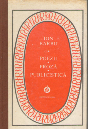 Poezii proza publicistica ion barbu