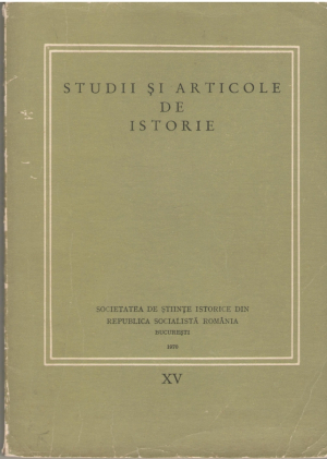 Studii si articole de istorie  XV 1970