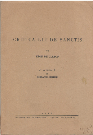 critica lui de sanctis