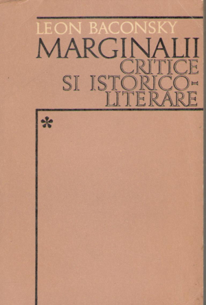 Marginalii critice si istorico literare