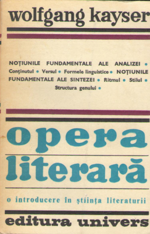 Opera literara  O introducere in stiinta literaturii