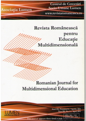 Revista romaneasca pentru educatie multidimensionala  Romania Journal for Multidimensional Education